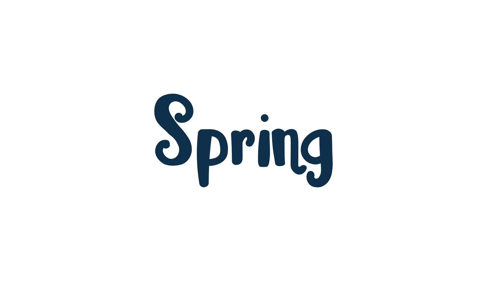 Spring, brush font preview