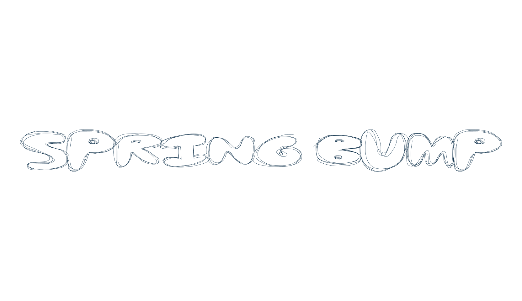 Spring Bump, cartoon font preview