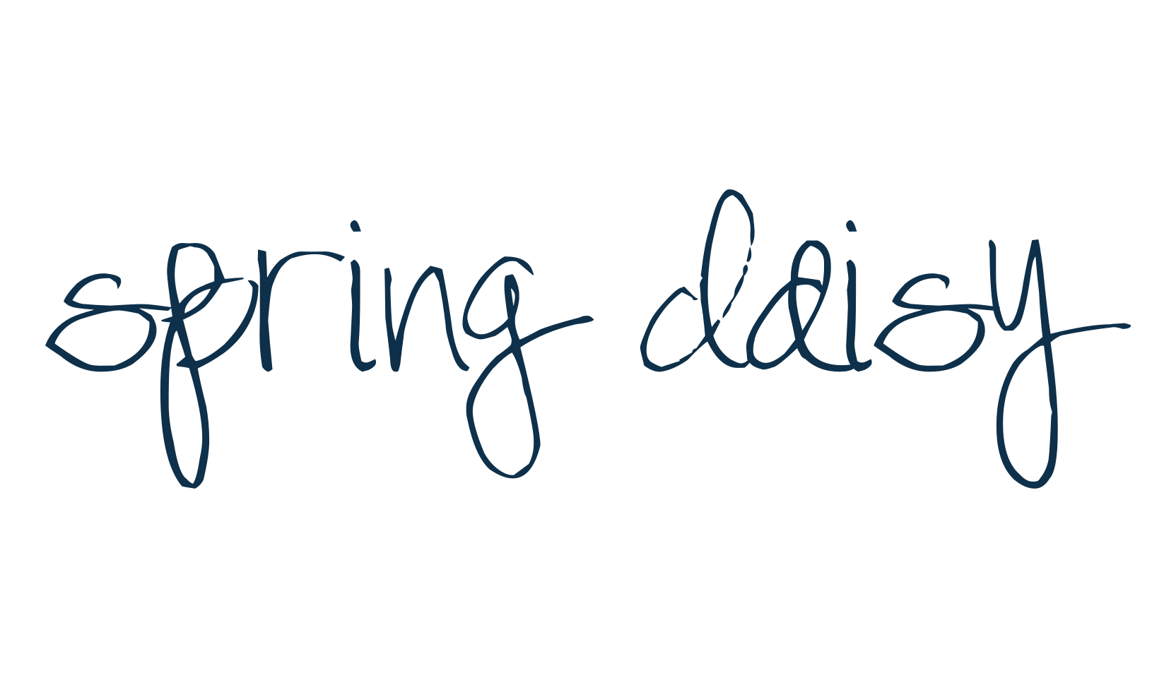 Spring Daisy, script handwritten fancy decorative calligraphy font preview