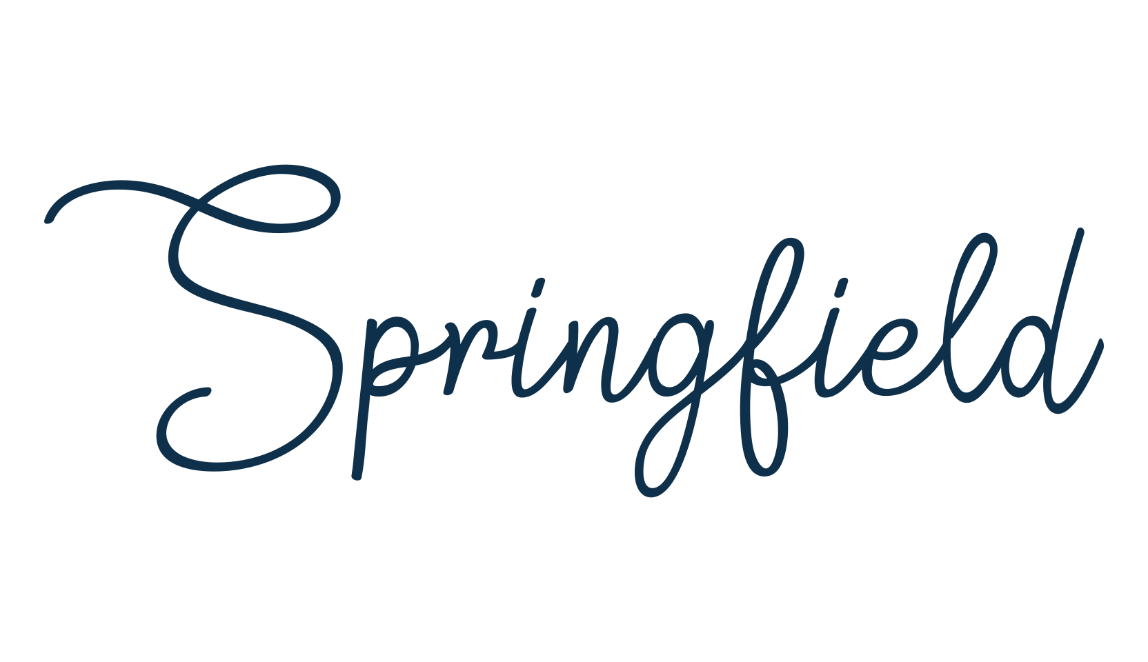 Springfield (springfield), handwriting font preview