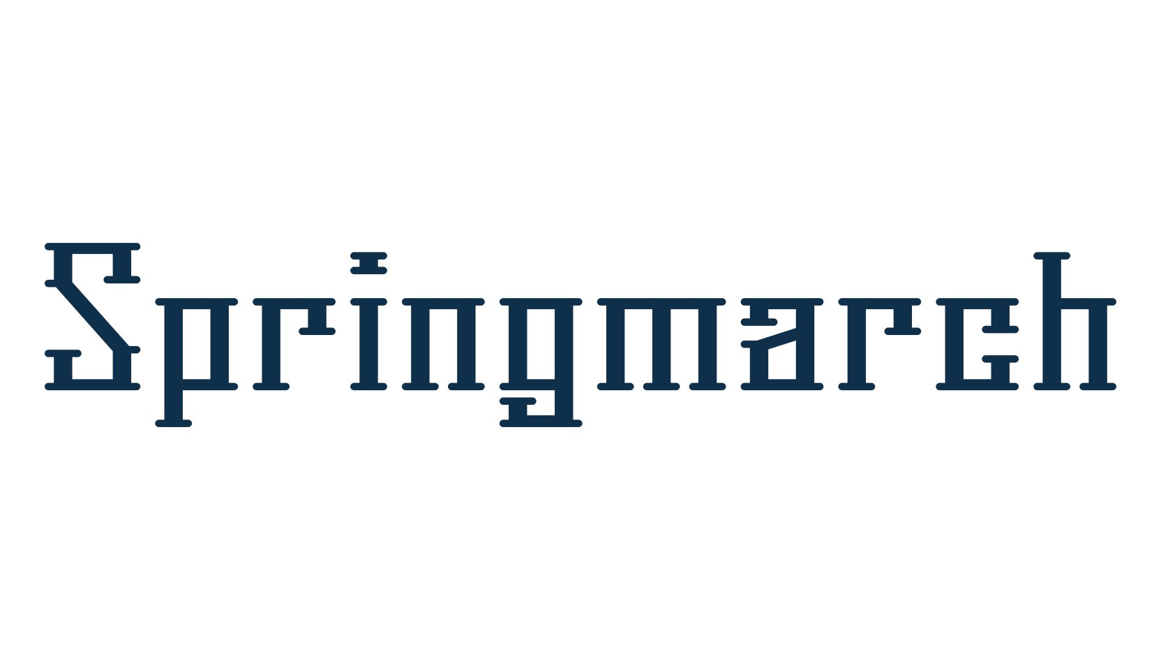Springmarch, gothic modern font preview