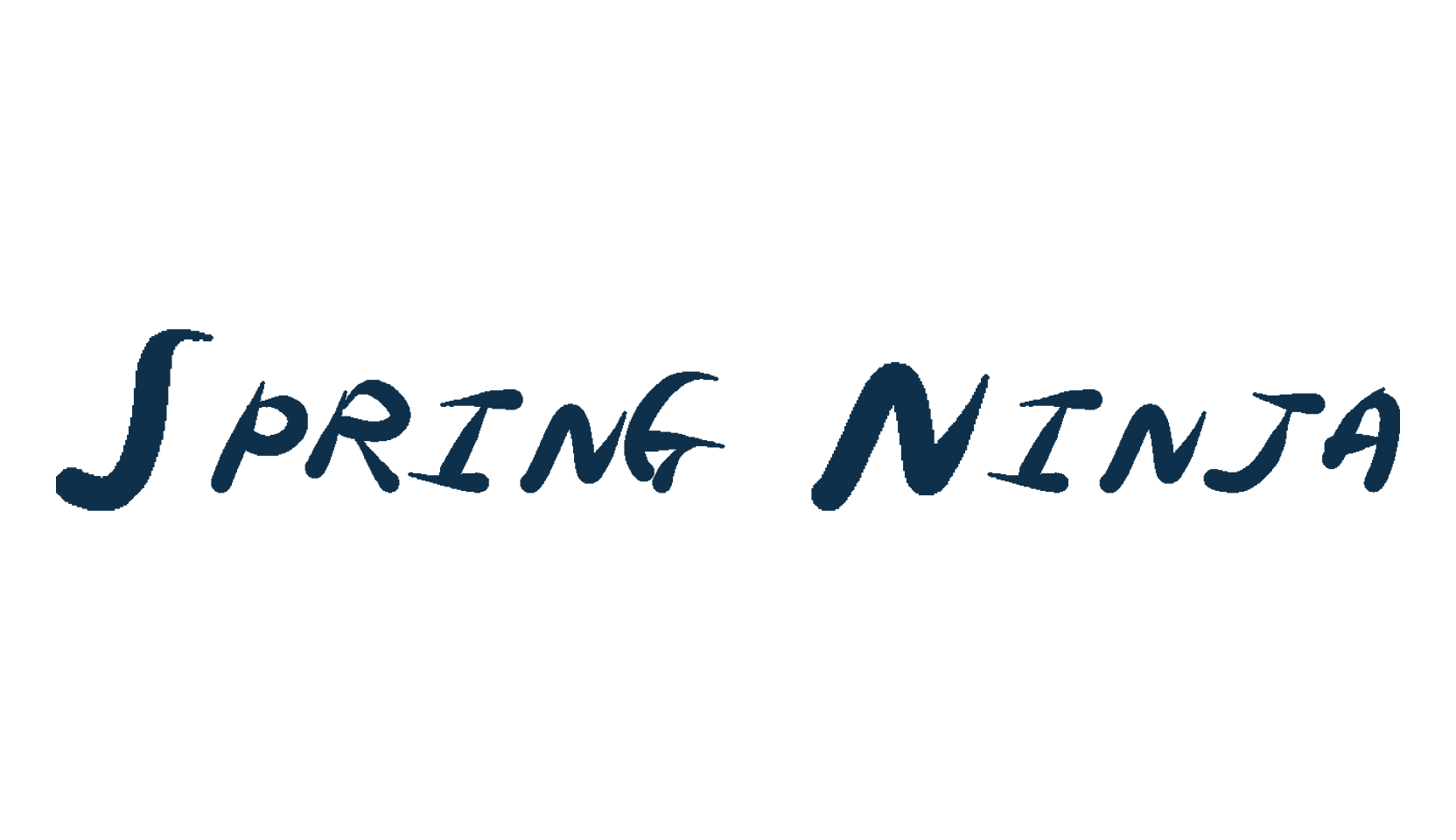 Spring Ninja, script brush fancy decorative calligraphy font preview