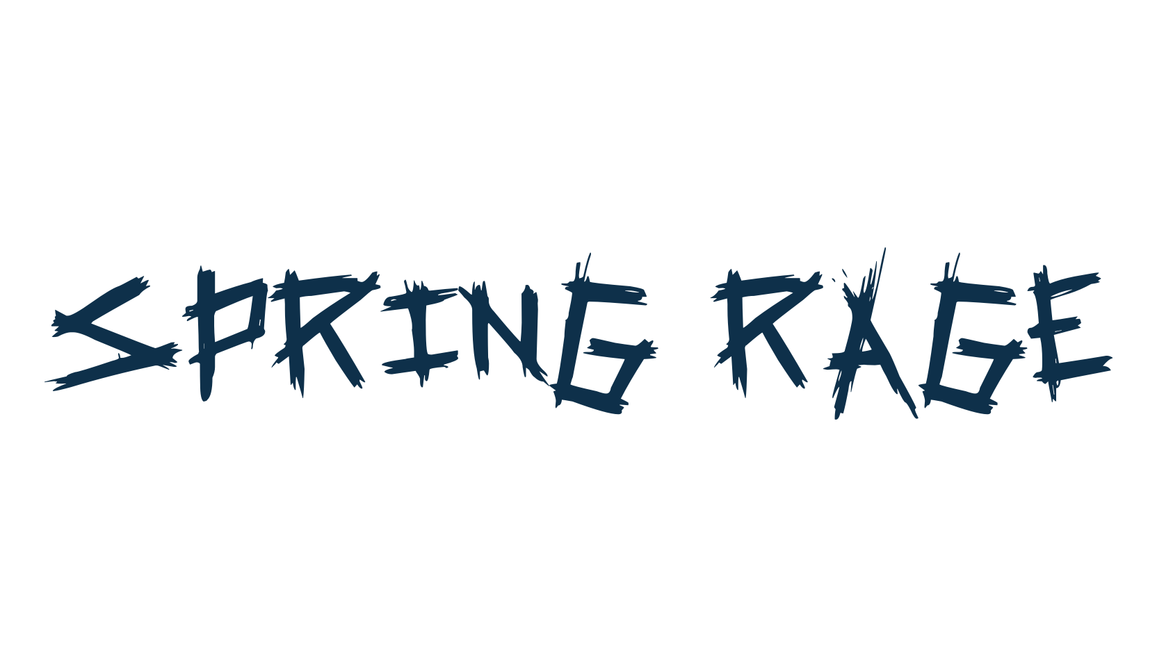 Spring Rage, halloween font preview