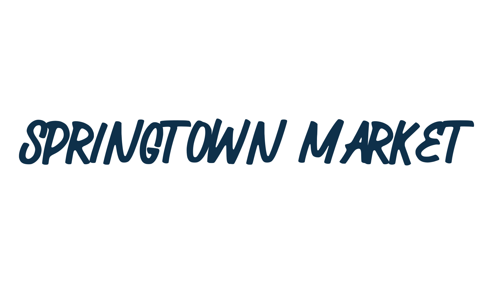 Springtown Market, various font preview