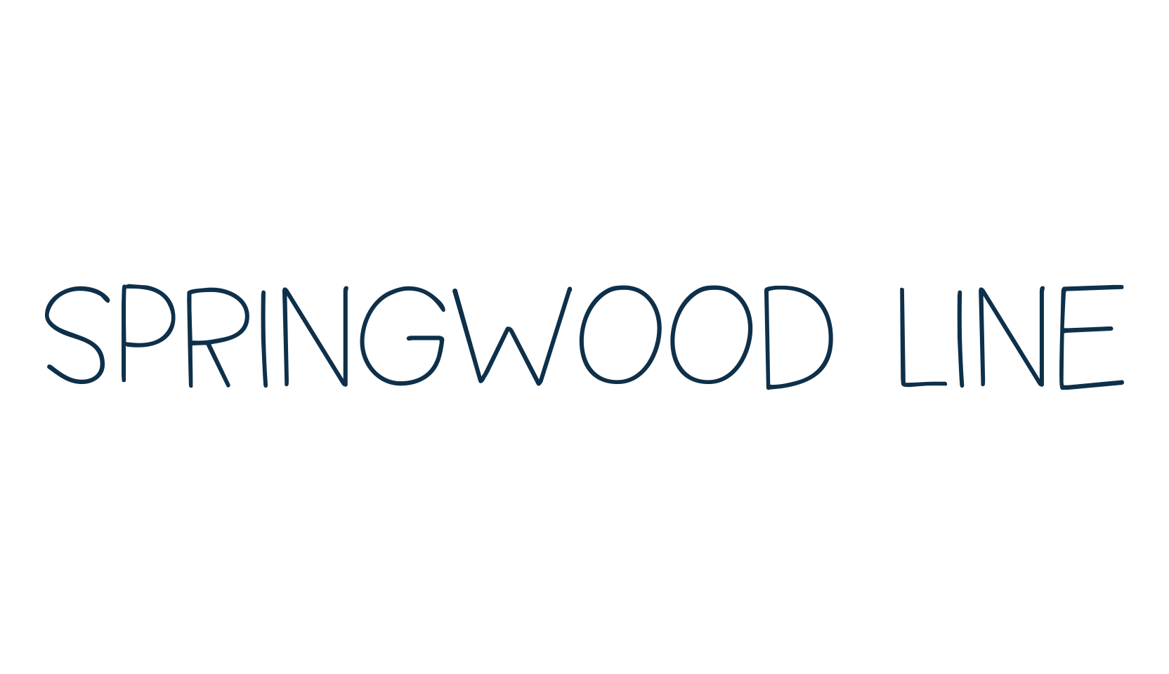 Springwood Line, fancy various decorative font preview