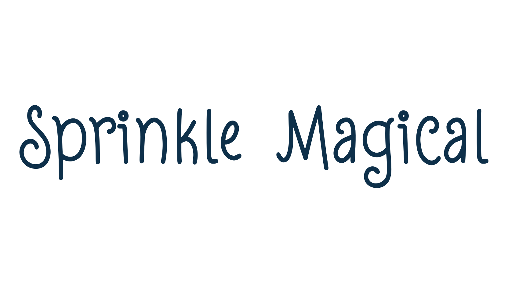 Sprinkle Magical, fancy decorative font preview