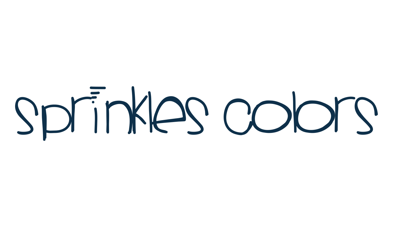 Sprinkles Colors, fancy various decorative script calligraphy font preview
