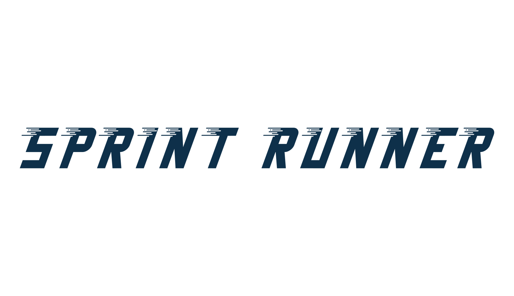 Sprint Runner, fancy various decorative font preview