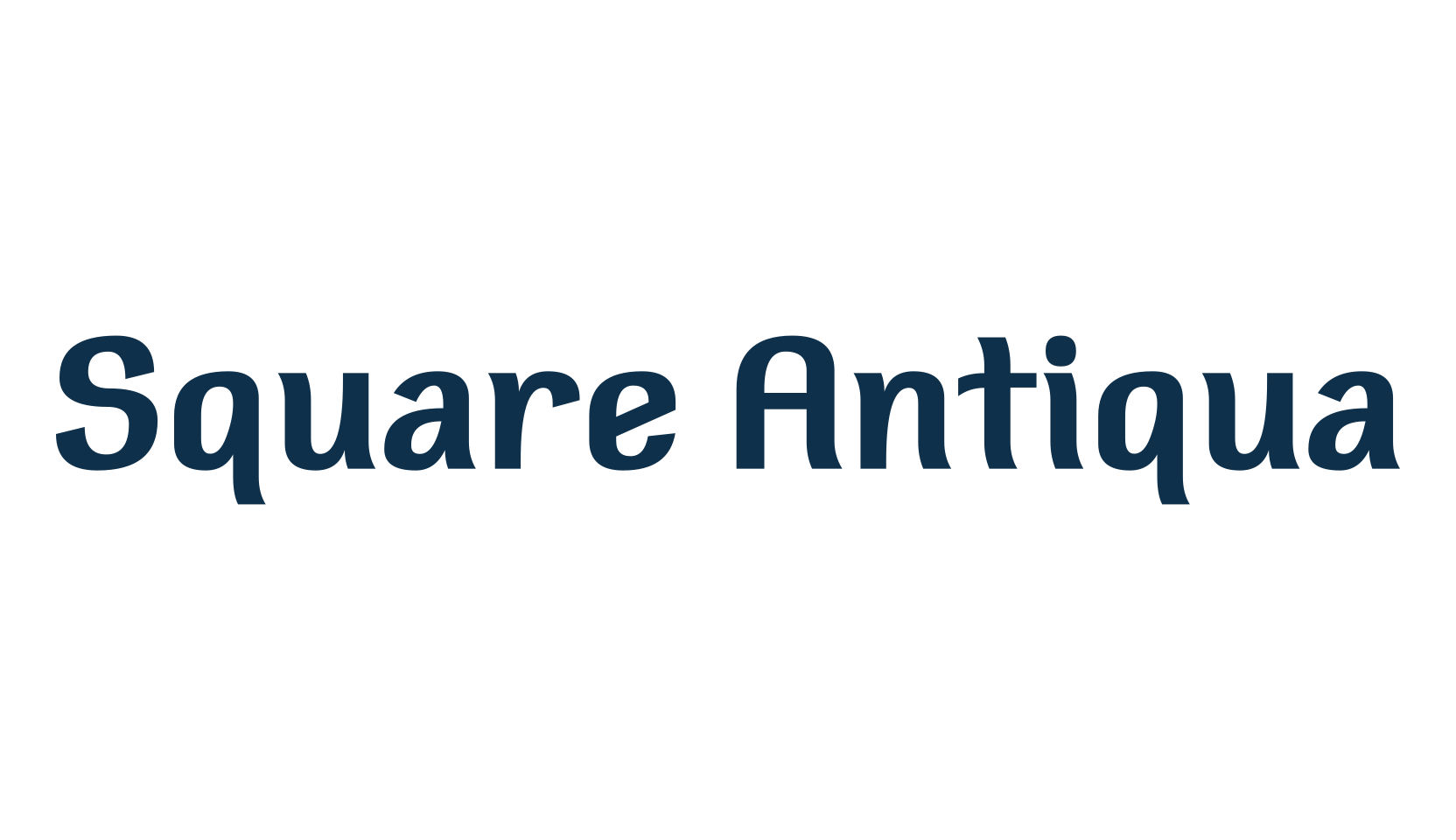 Square Antiqua, various font preview