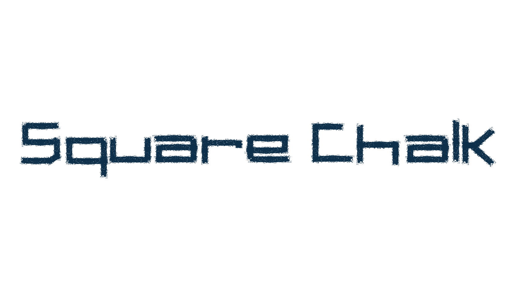 Square Chalk, eroded font preview