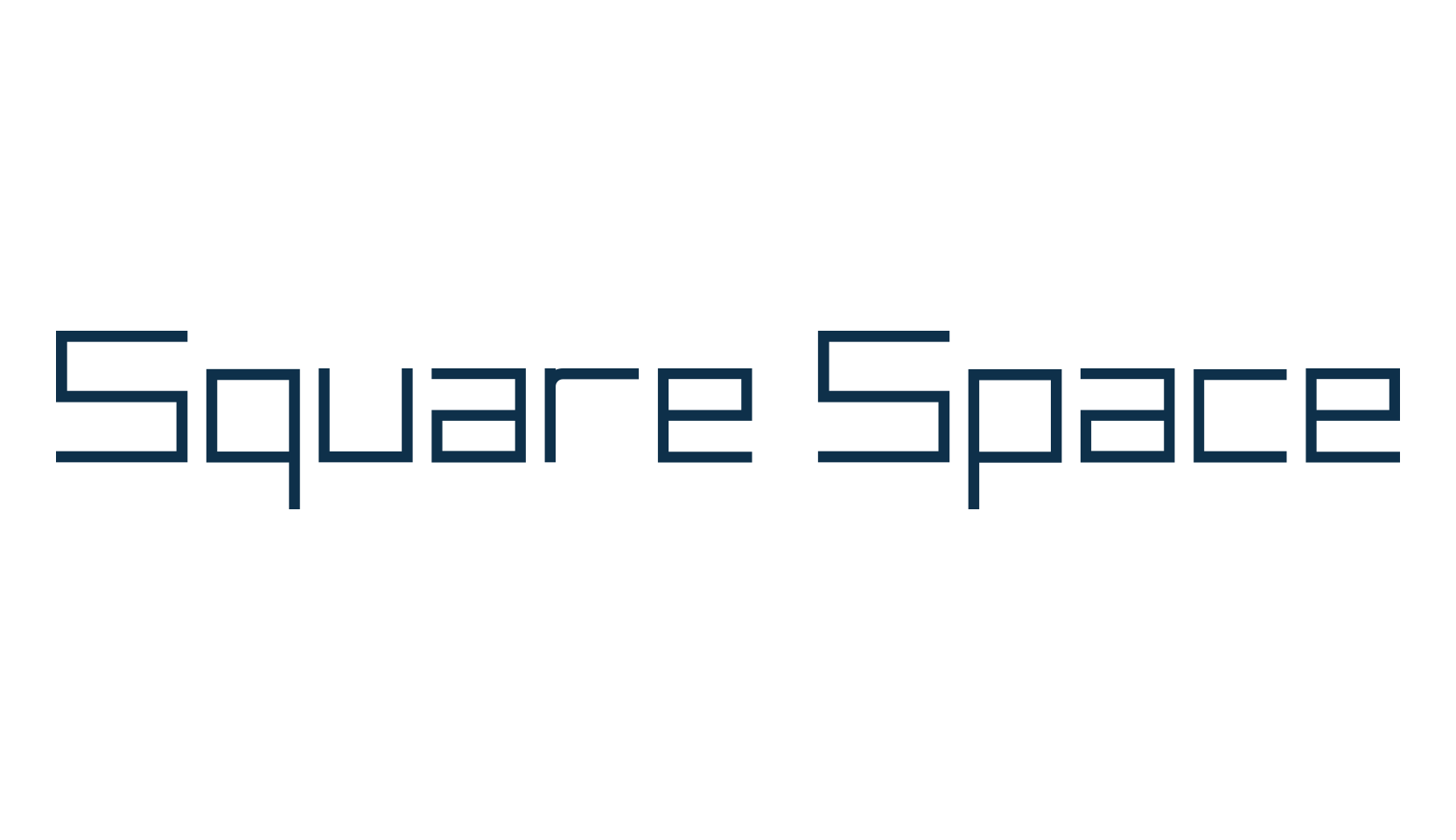 Square Space, techno square sci-fi font preview