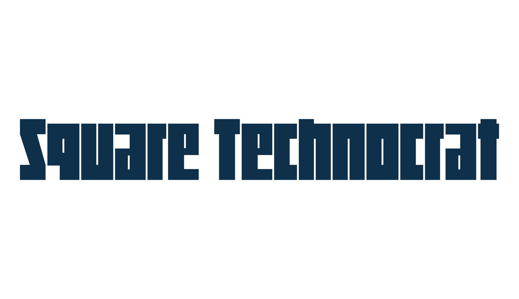 Square Technocrat, square font preview