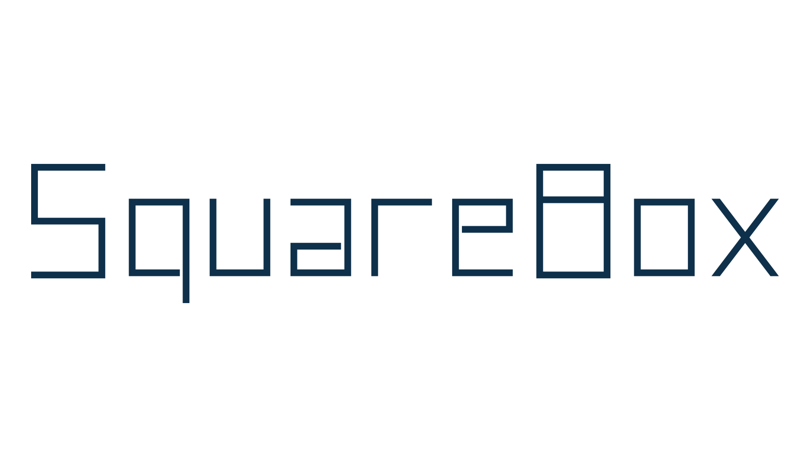 SquareBox, square font preview