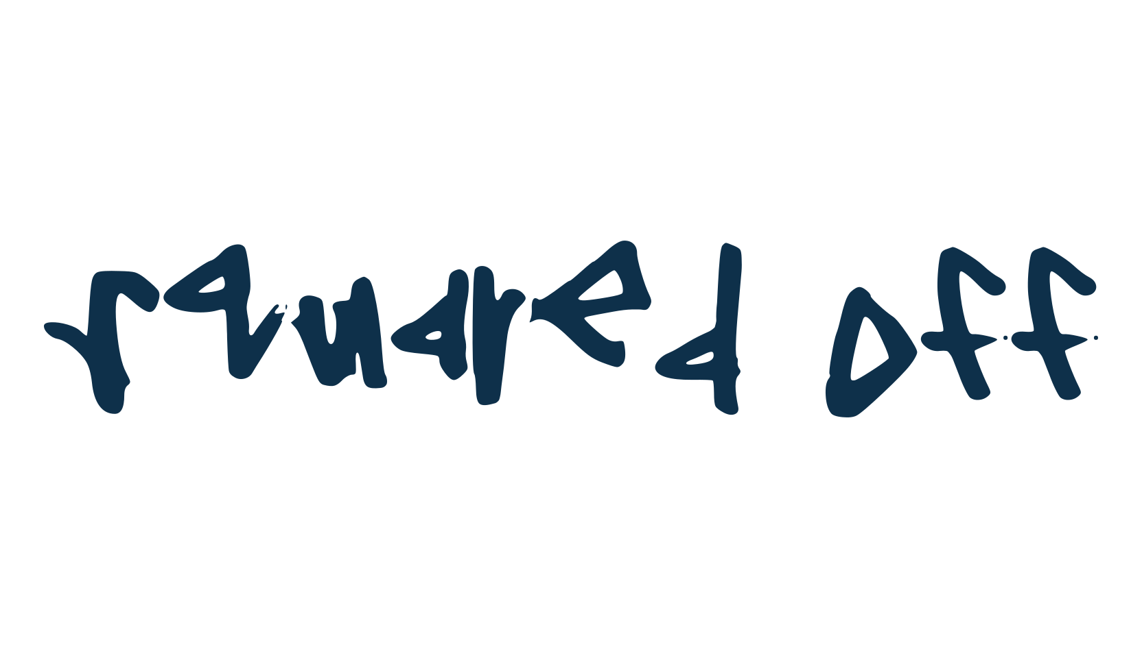 Squared Off, handwriting font preview