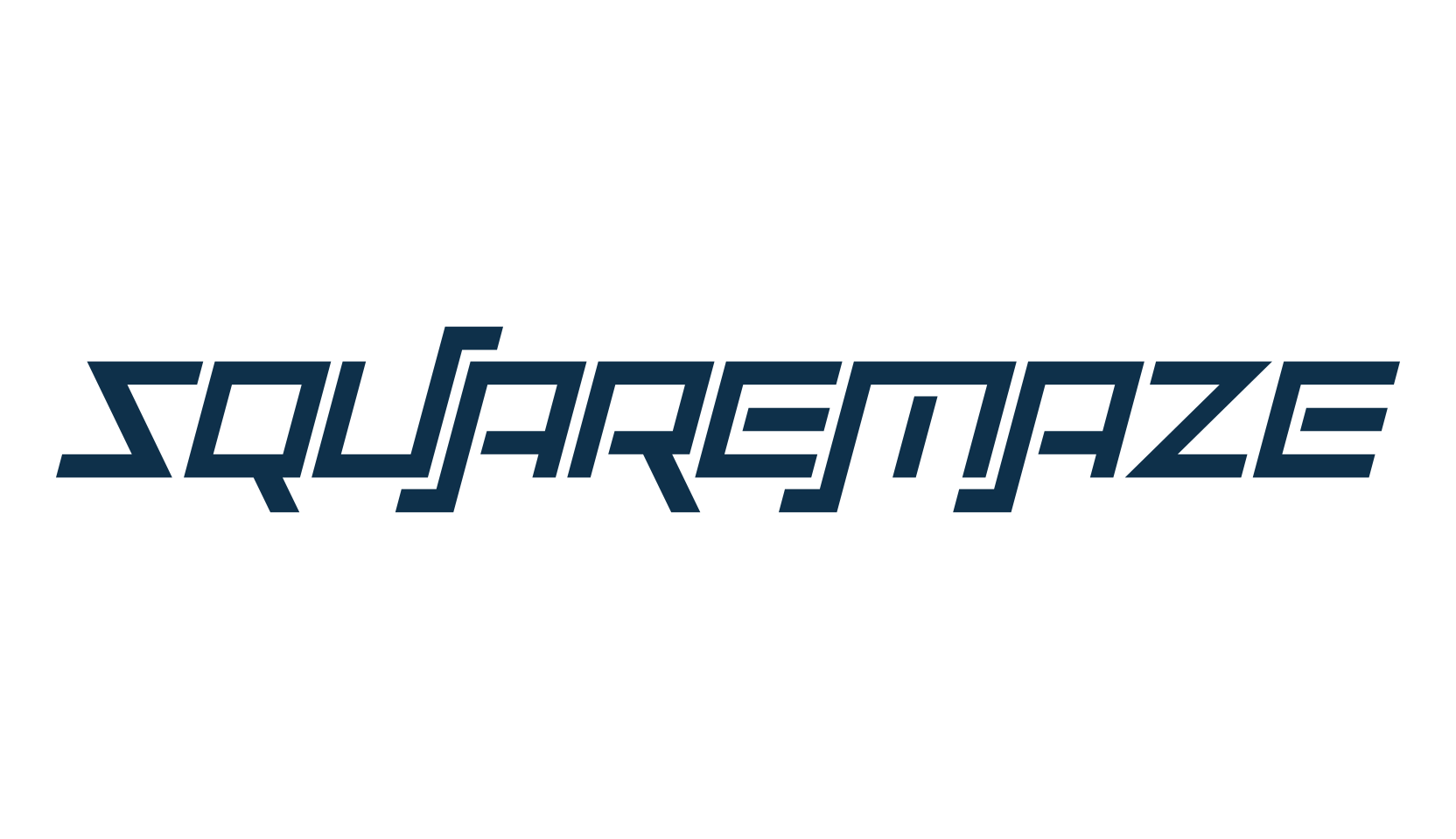 Squaremaze, techno square sci-fi font preview