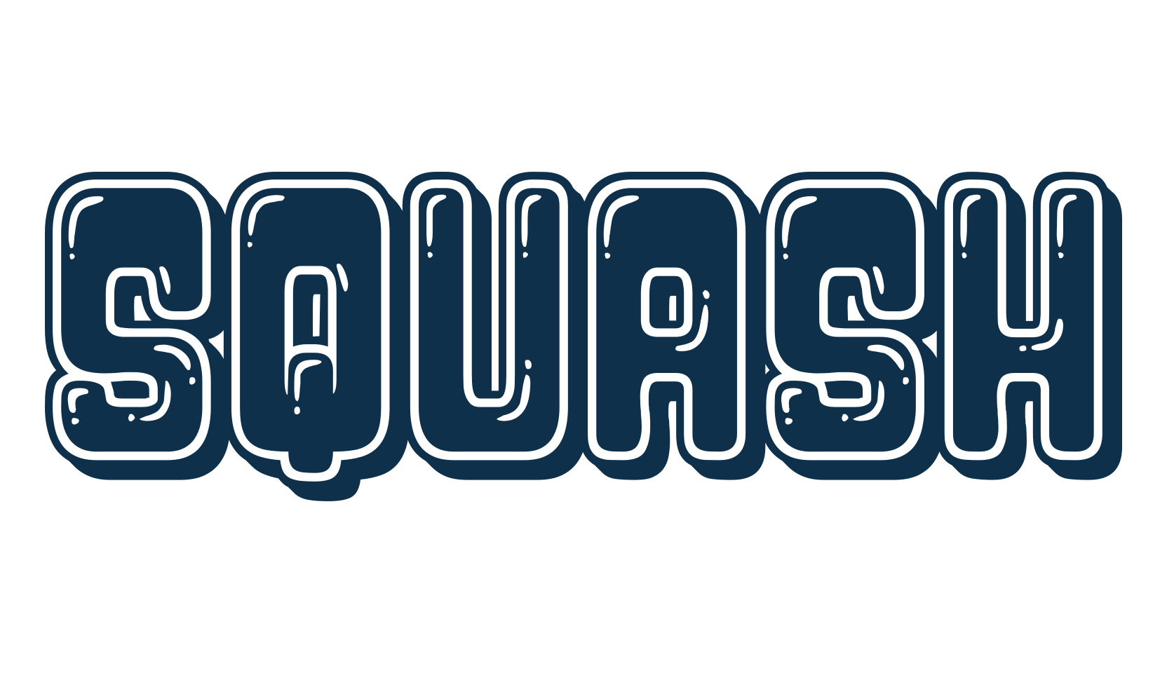 Squash, groovy font preview