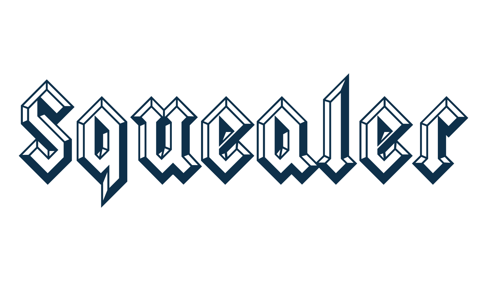 Squealer, modern font preview