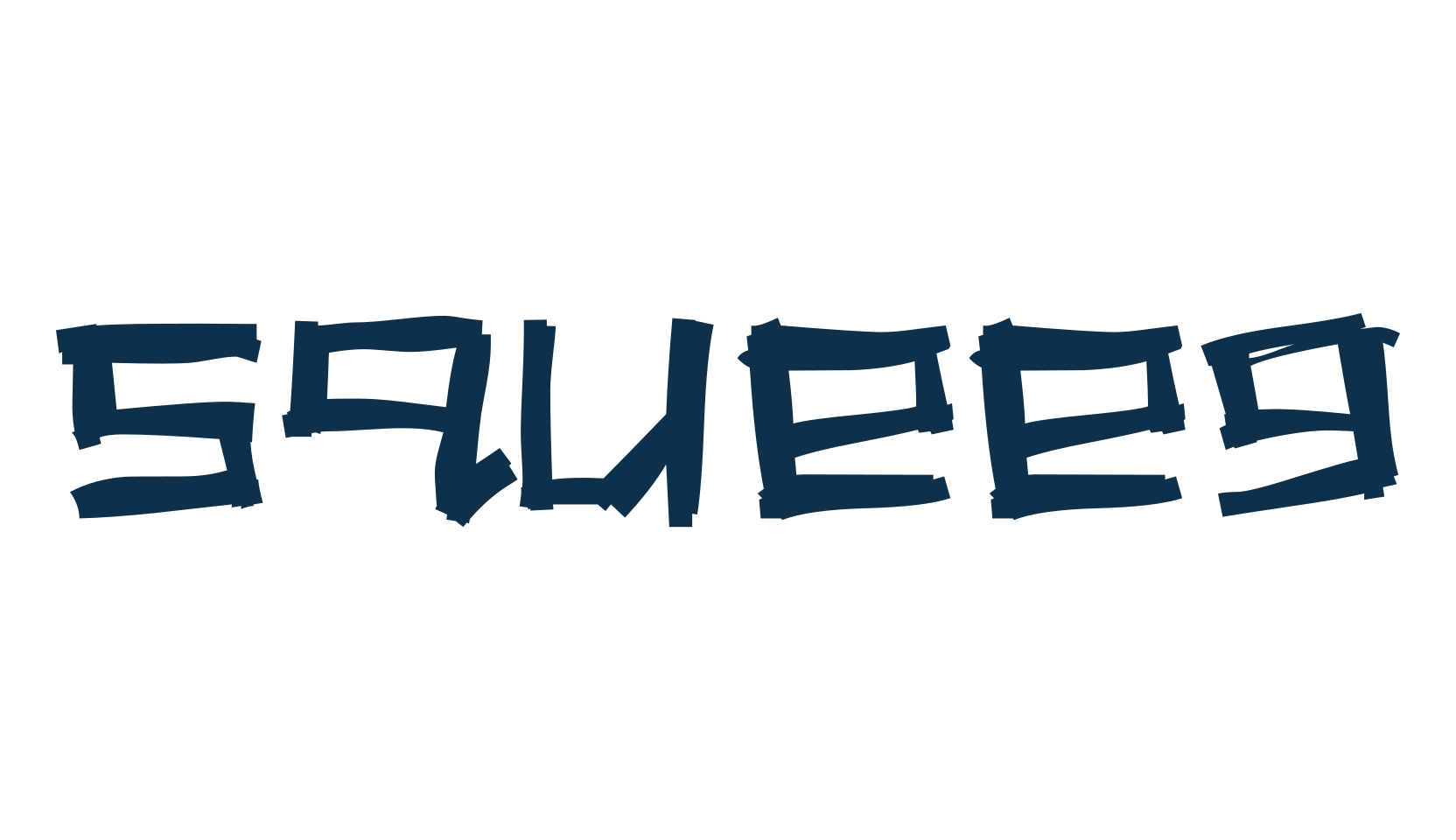 Squeeg, script trash fancy decorative calligraphy font preview