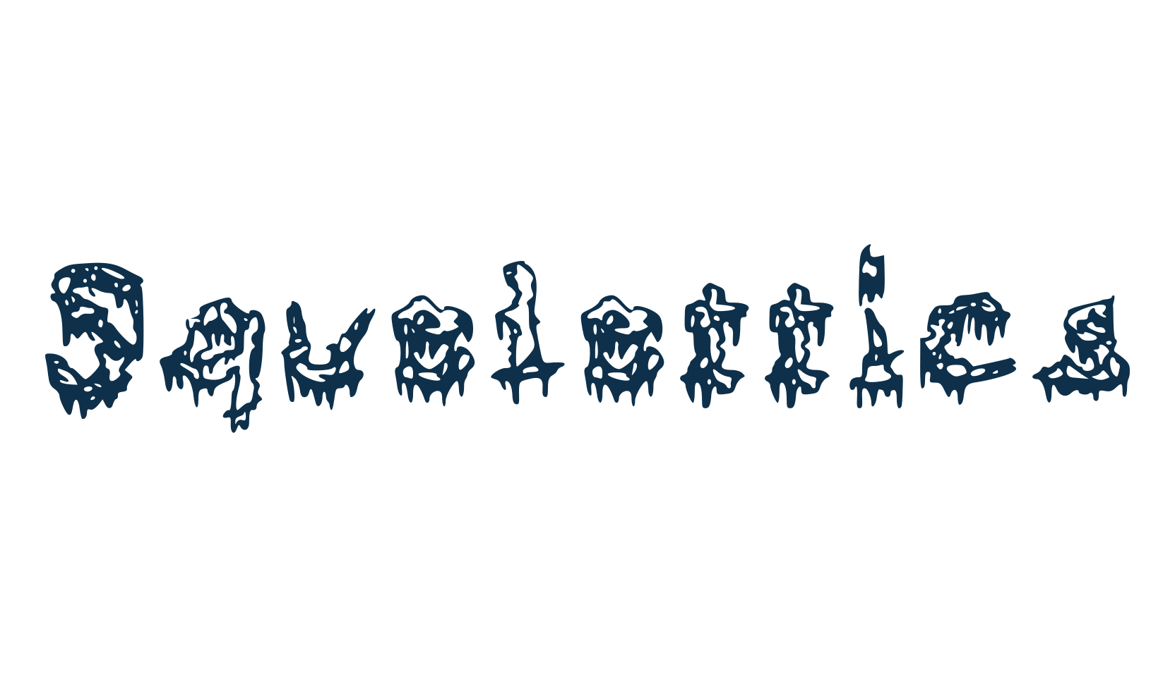 Squelettics, halloween font preview