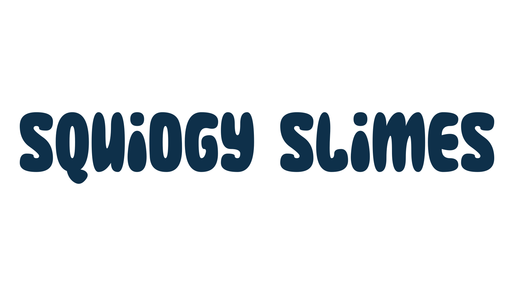 Squidgy Slimes, cartoon font preview