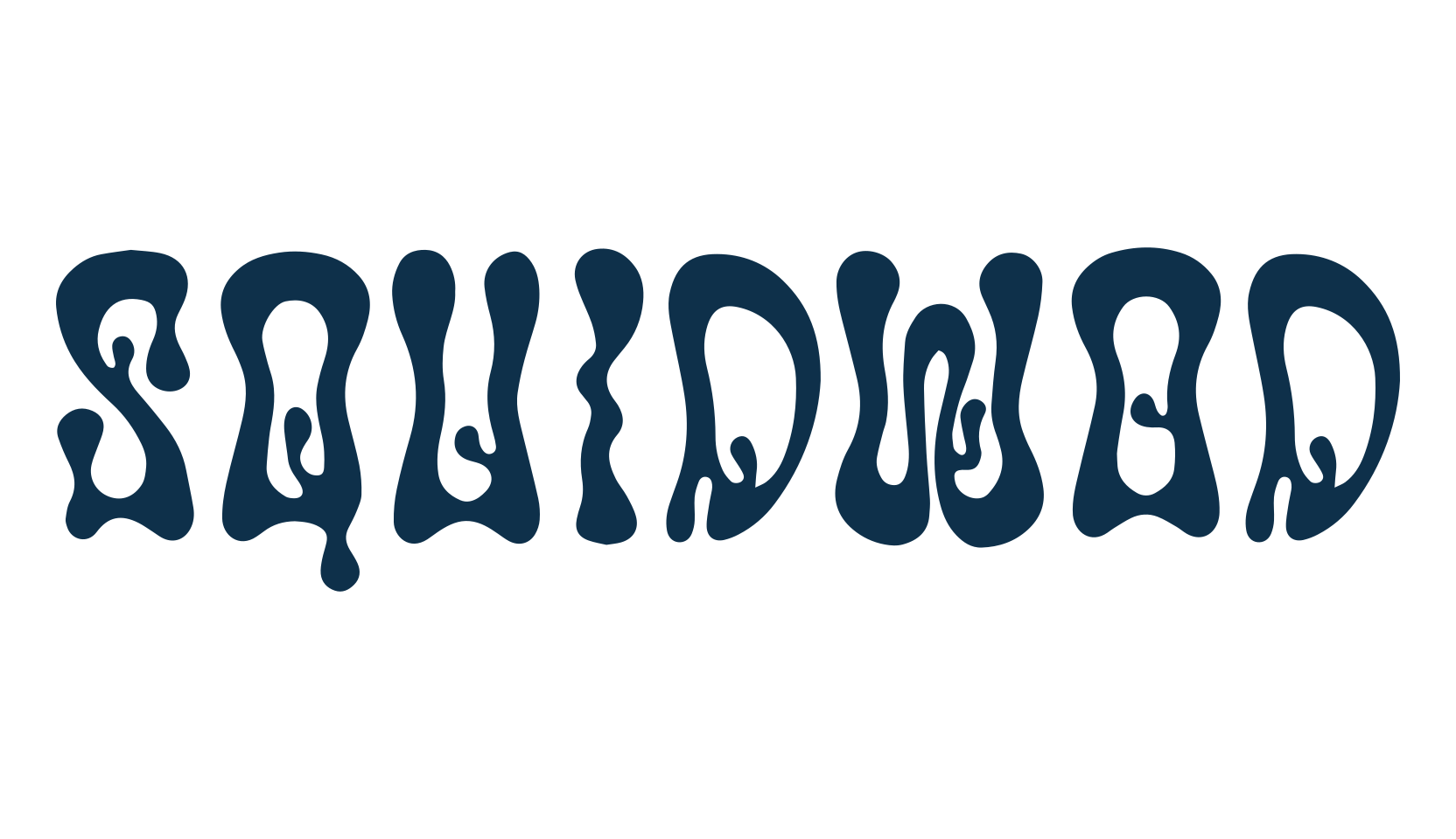 Squidwod, fancy groovy decorative font preview