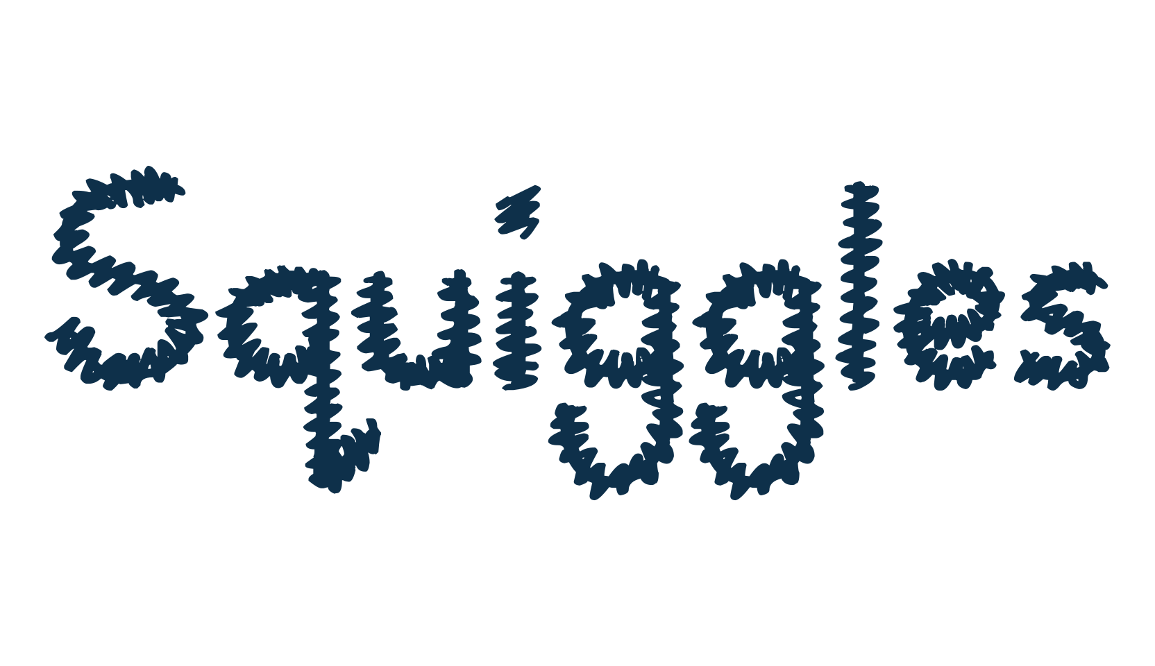 Squiggles, fancy decorative font preview