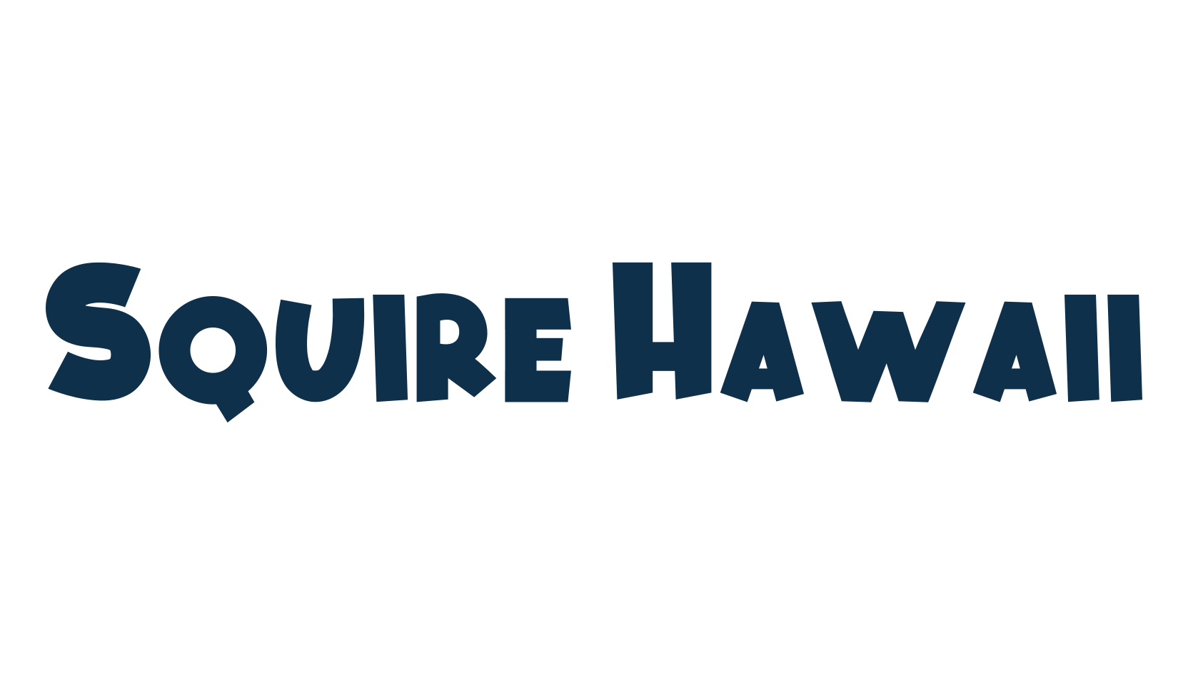 Squire Hawaii, fancy cartoon decorative font preview