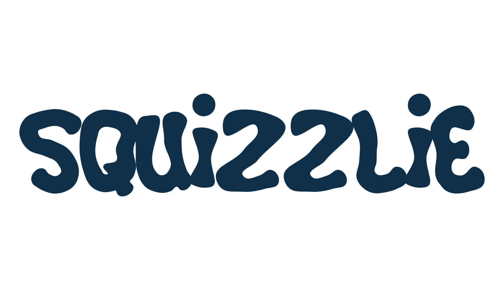 Squizzlie, fancy cartoon decorative font preview