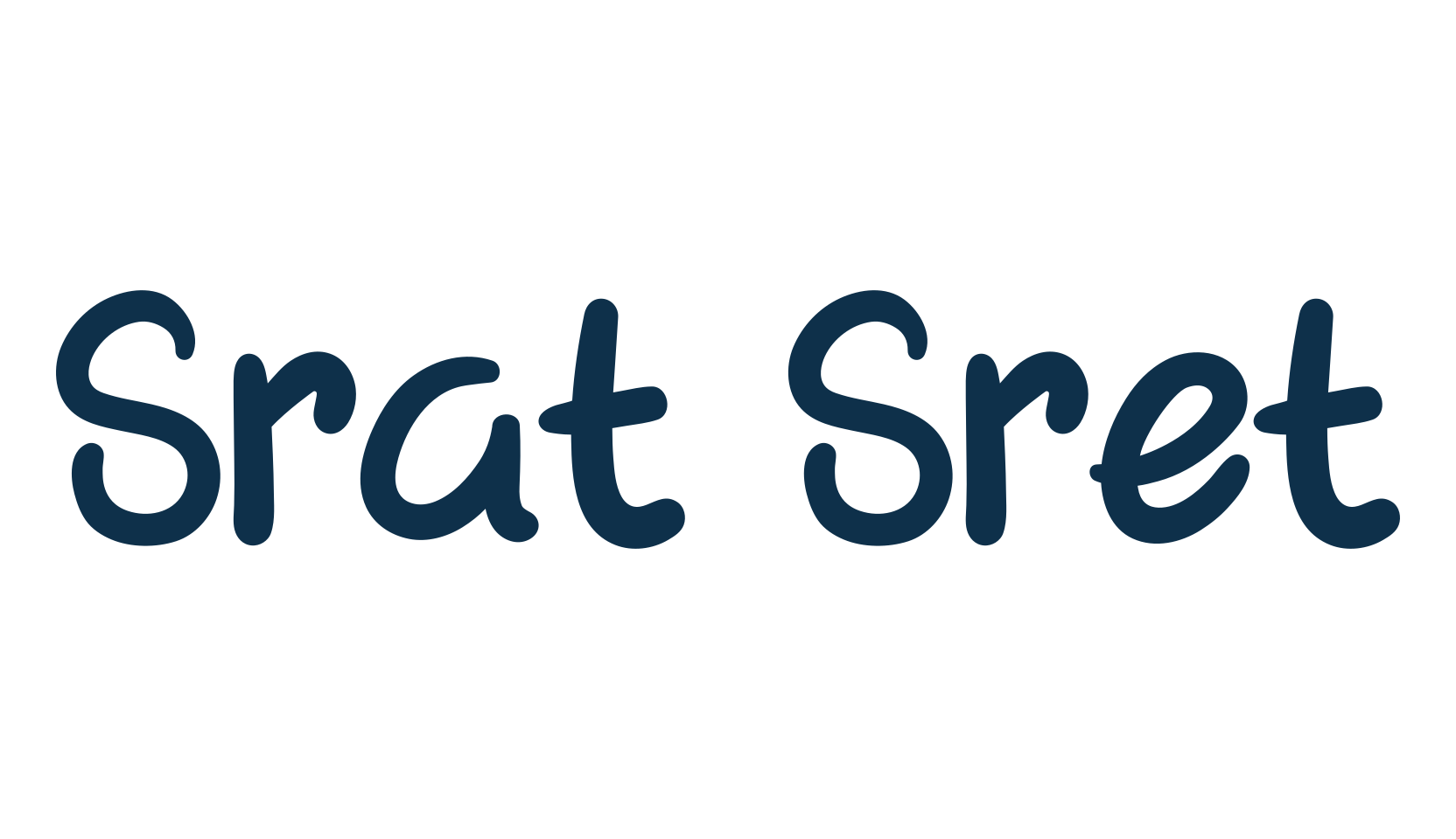 Srat Sret, fancy cartoon decorative font preview