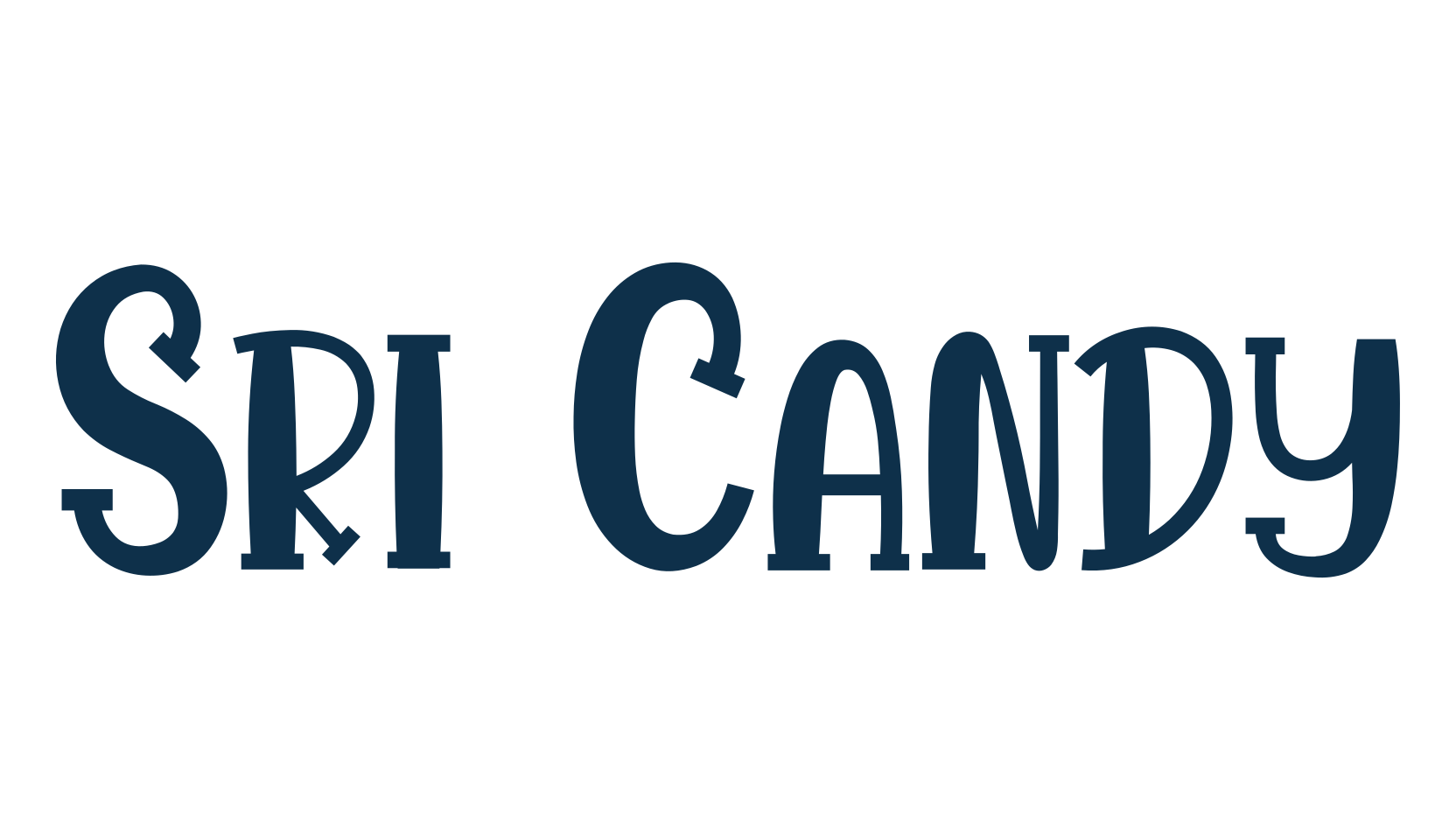 Sri Candy, cartoon font preview