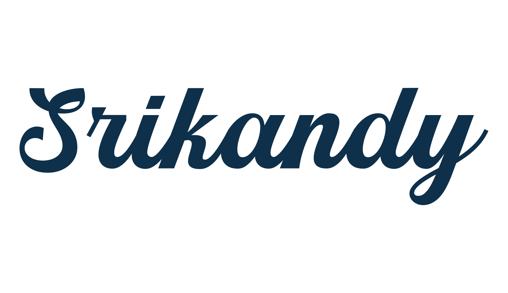 Srikandy, fancy various decorative script calligraphy font preview