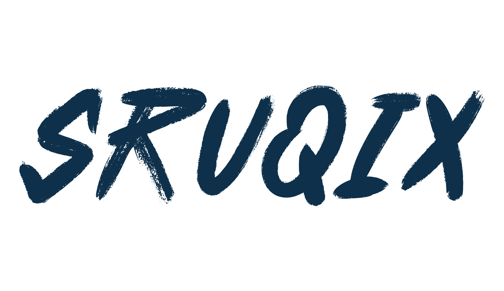 Sruqix, brush font preview