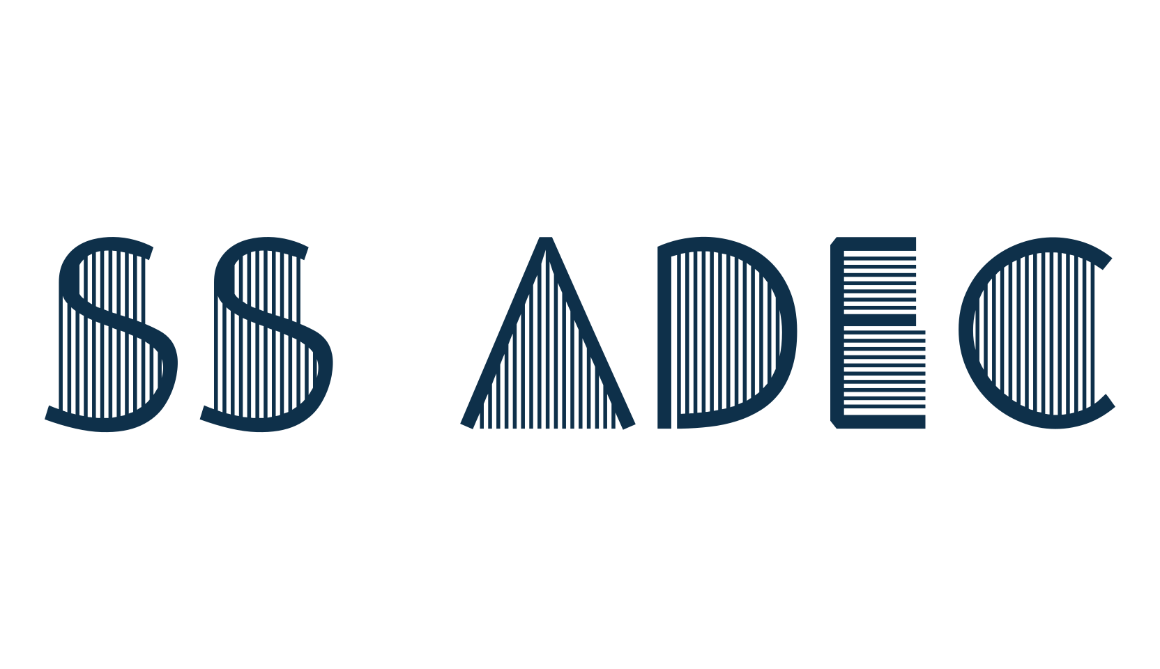 SS Adec, fancy various decorative font preview