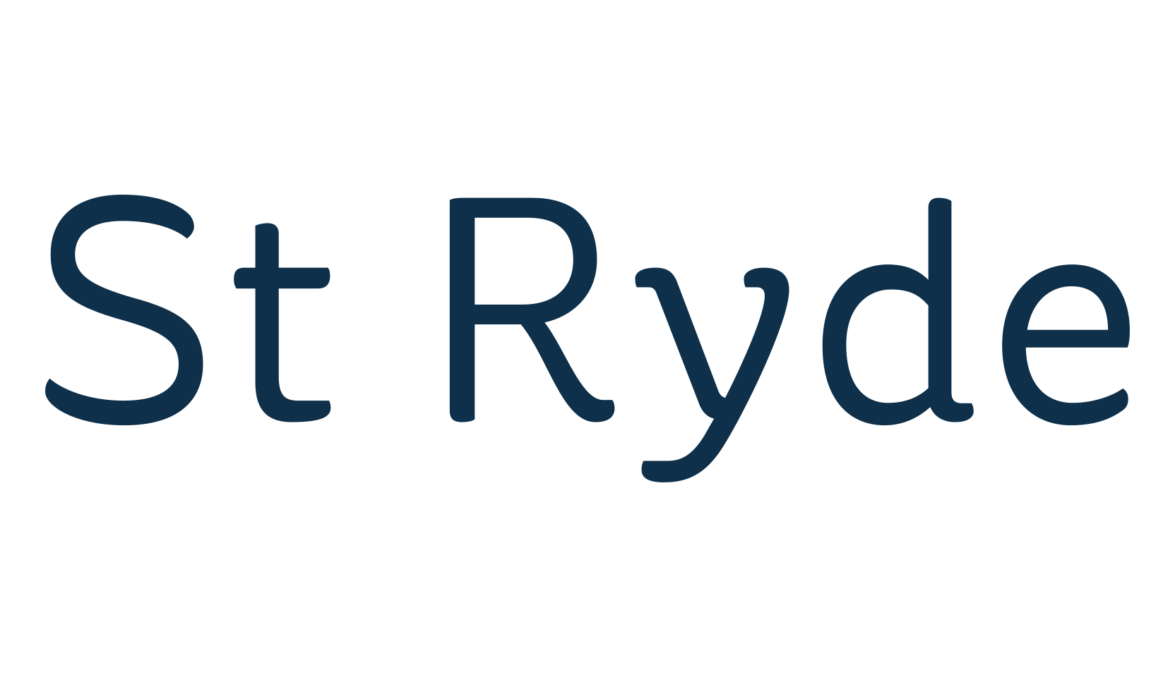 St Ryde, basic sans serif font preview