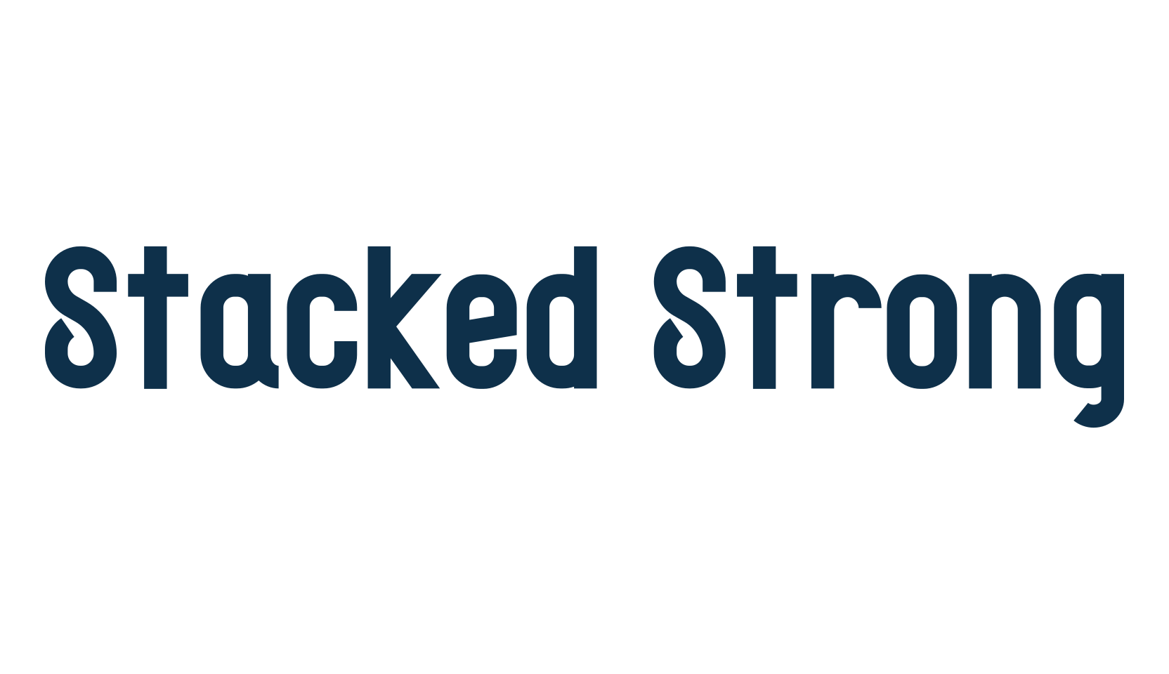 Stacked Strong, sans serif font preview