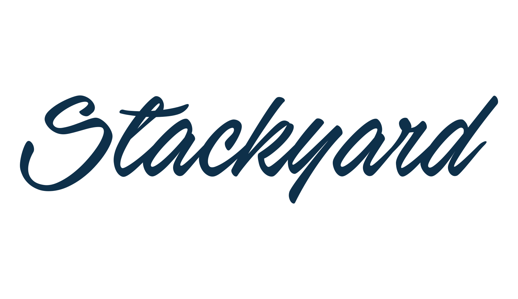 Stackyard, calligraphy font preview