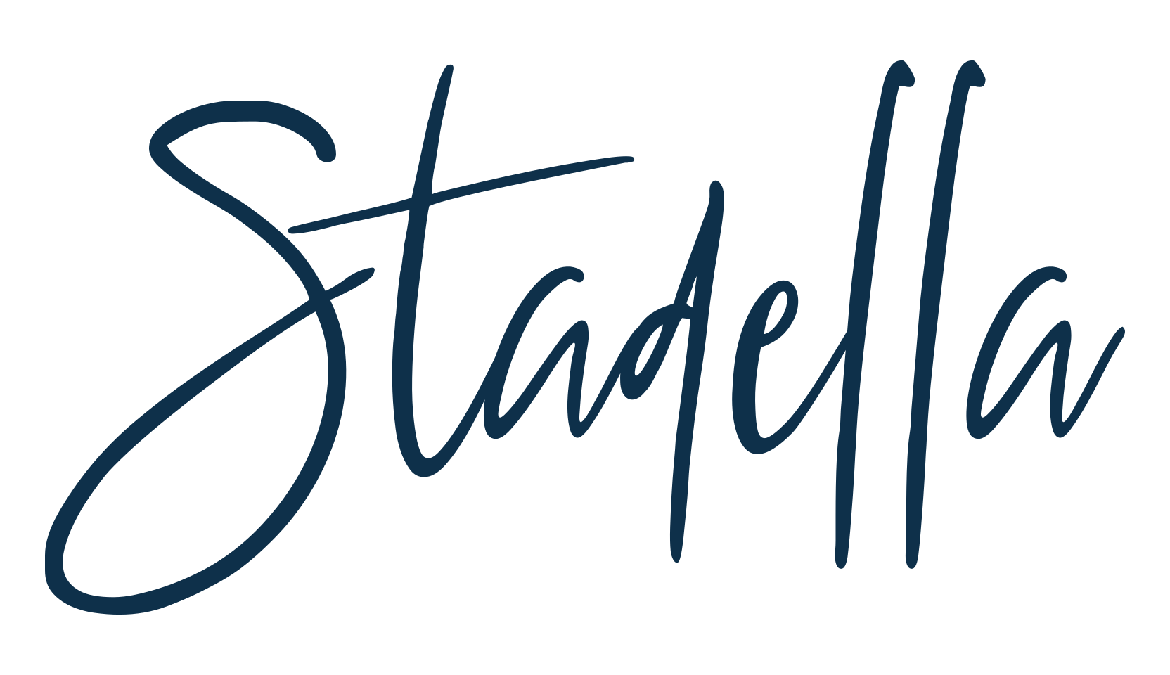 Stadella, handwriting font preview