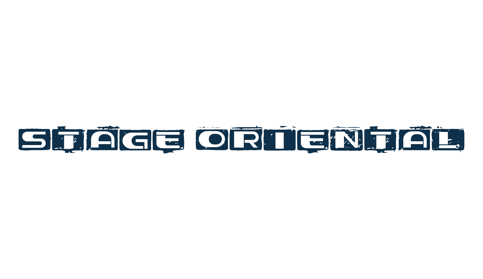 Stage Oriental, retro font preview