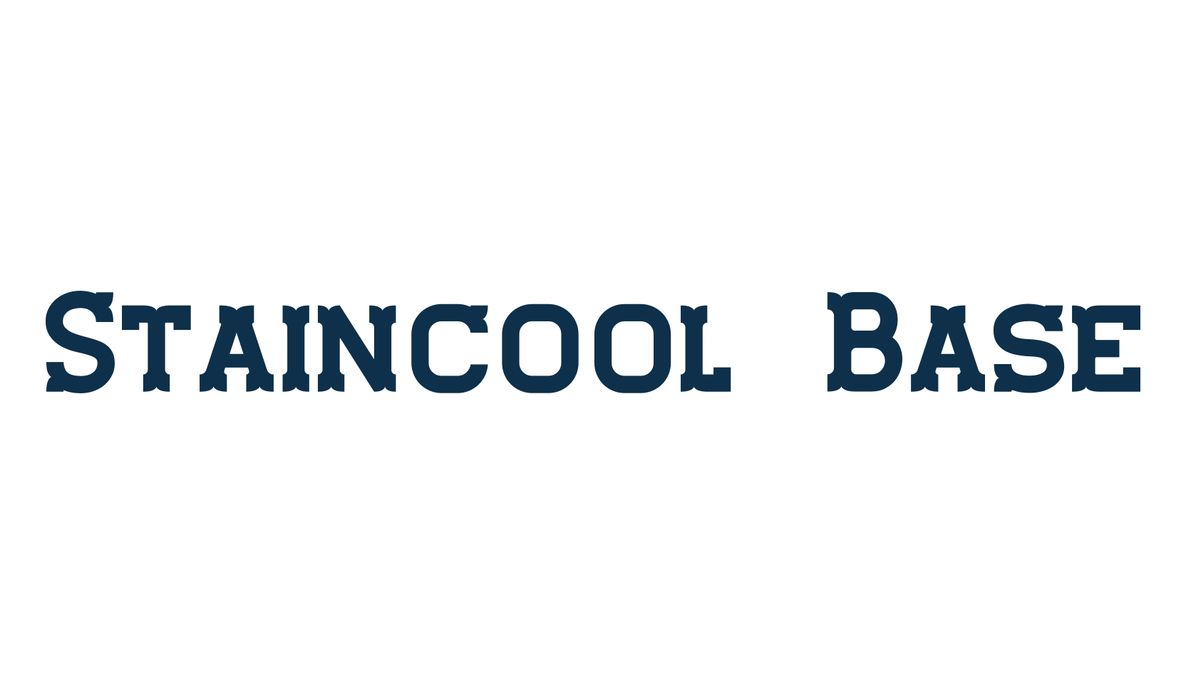 Staincool Base, western font preview