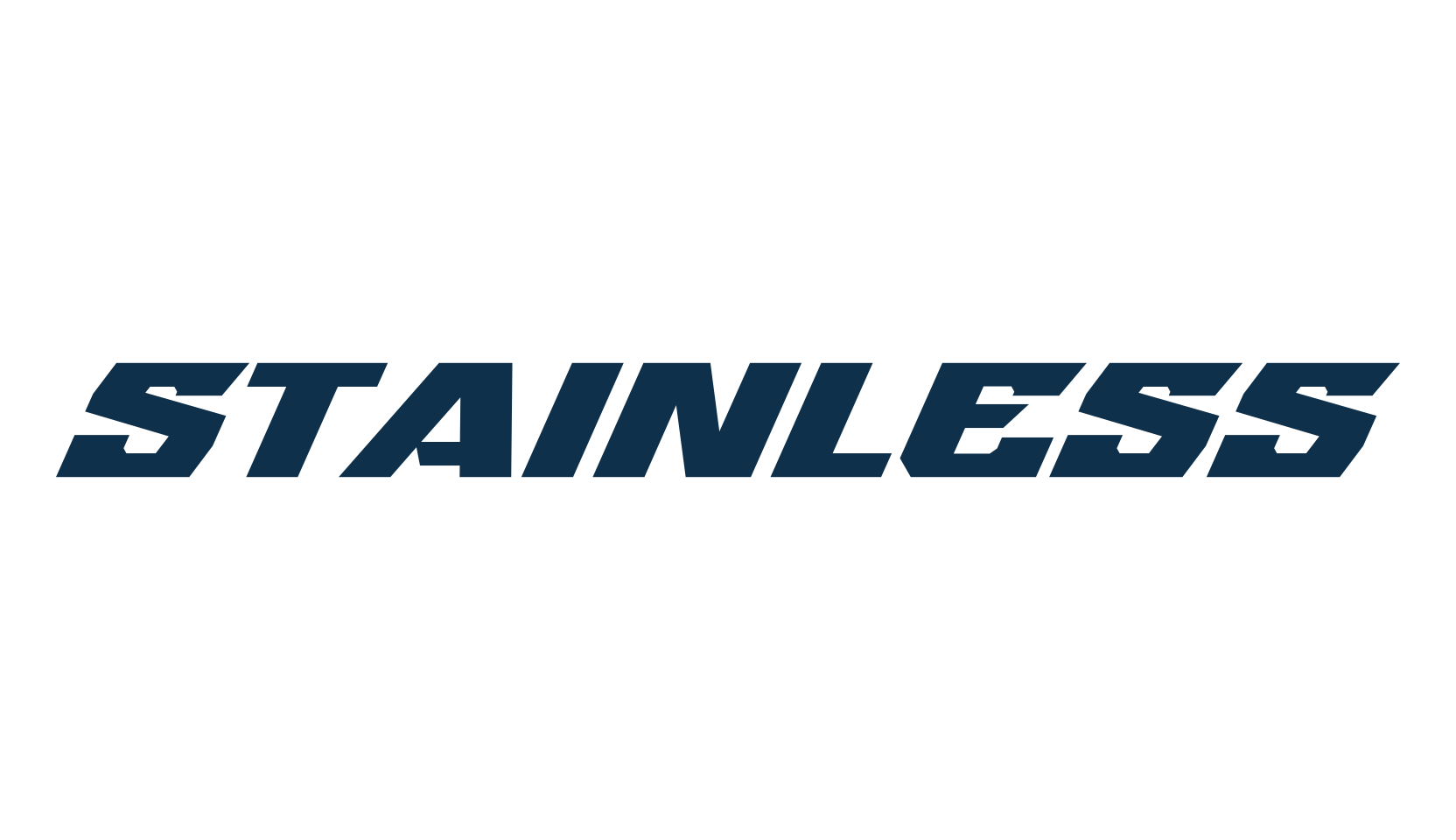 Stainless, sci-fi font preview