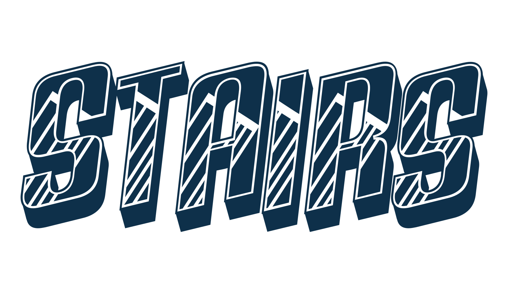 Stairs, decorative font preview