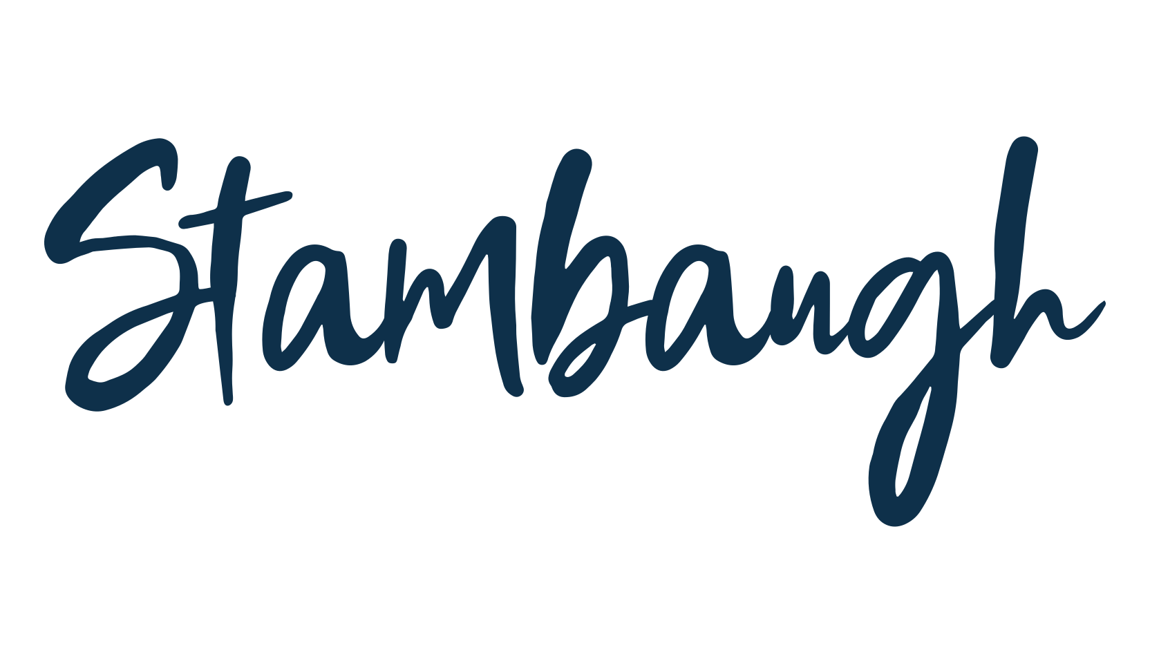 Stambaugh, script handwritten fancy decorative calligraphy font preview