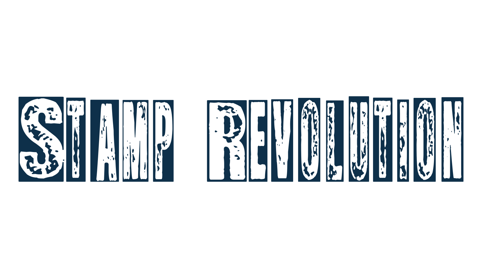 Stamp Revolution, destroy font preview
