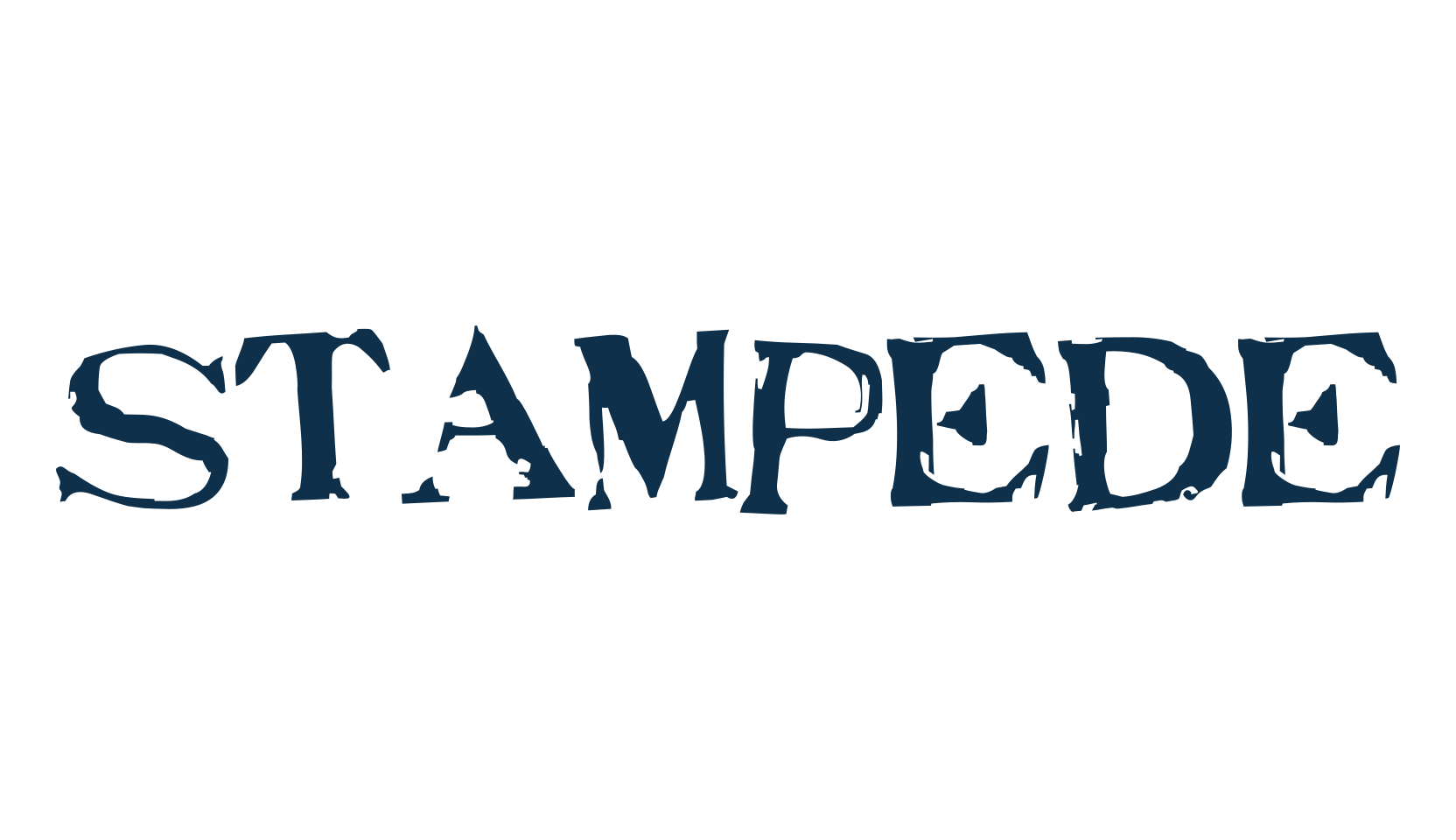 Stampede (stampede-st-rachan), fancy eroded decorative font preview