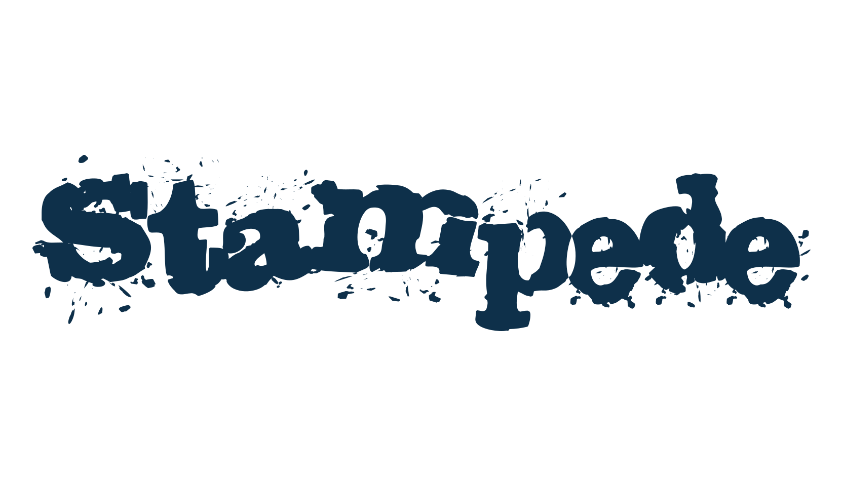 Stampede (stampede), destroy font preview