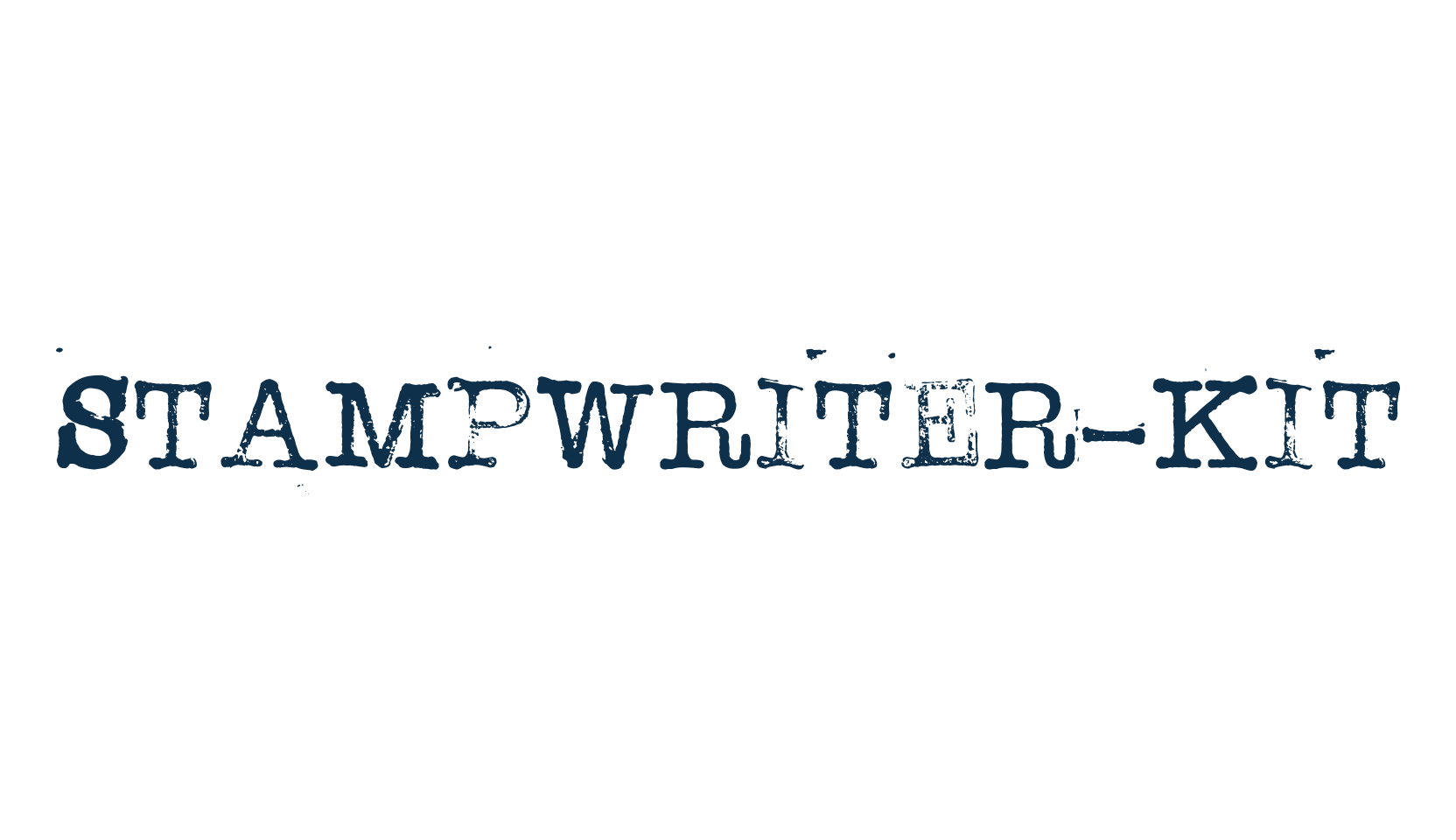 Stampwriter-Kit, fancy typewriter decorative font preview