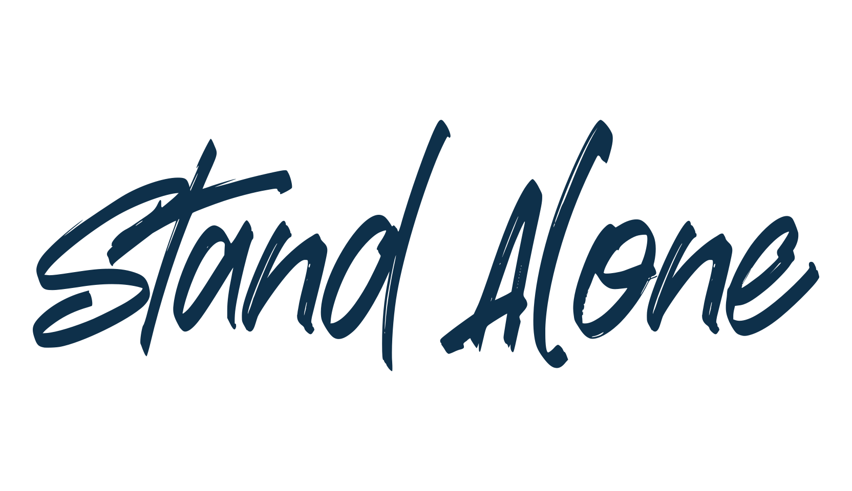 Stand Alone, script brush fancy decorative calligraphy font preview