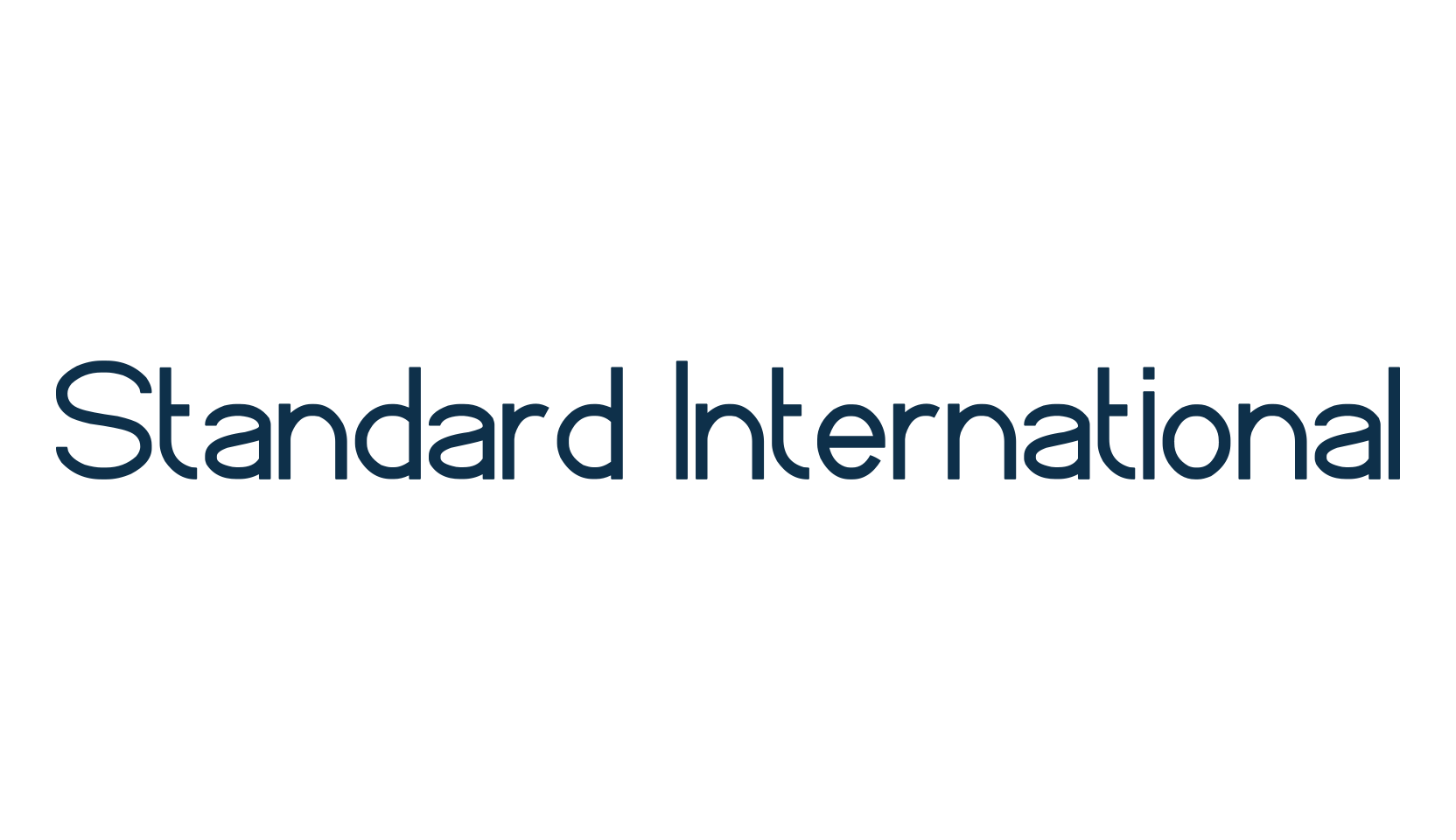 Standard International, basic sans serif font preview