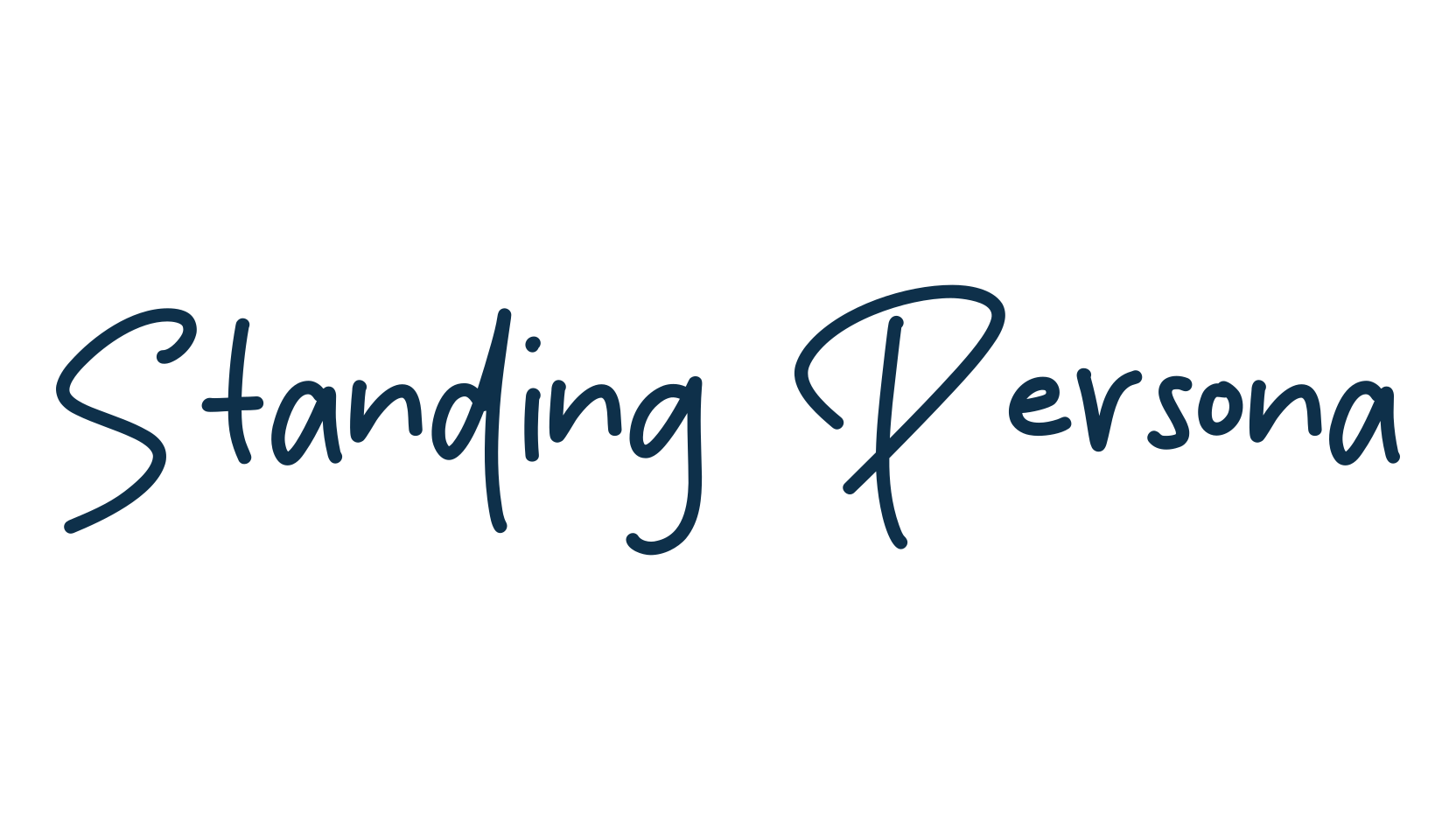 Standing Persona, script handwritten fancy decorative calligraphy font preview