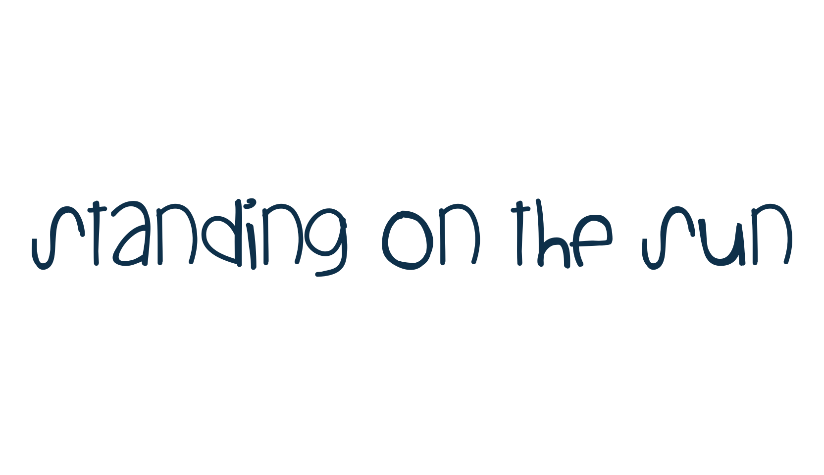 Standing On The Sun, fancy decorative font preview